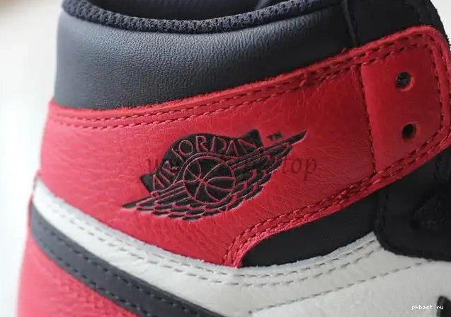 GOD IN THE ONLY PK AIR BEST BRED THE RETAIL LEATHER TOE JORDAN 1 MARKET VERSION CORRECT 0503